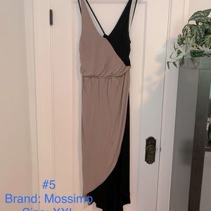 Mossimo Wrap Dress Jersey Cotton Black & Gray